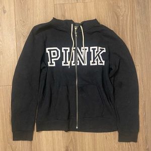 PINK Victoria’s Secret Zip Up Hoodie Gray